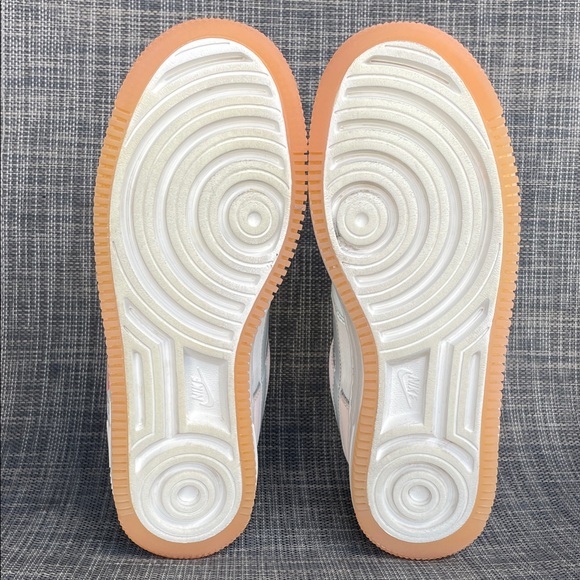 Nike Women's Air Force 1 Shadow 'Coconut Milk Crimson Tint' Lift Sneakers sz 8 - Picture 10 of 12